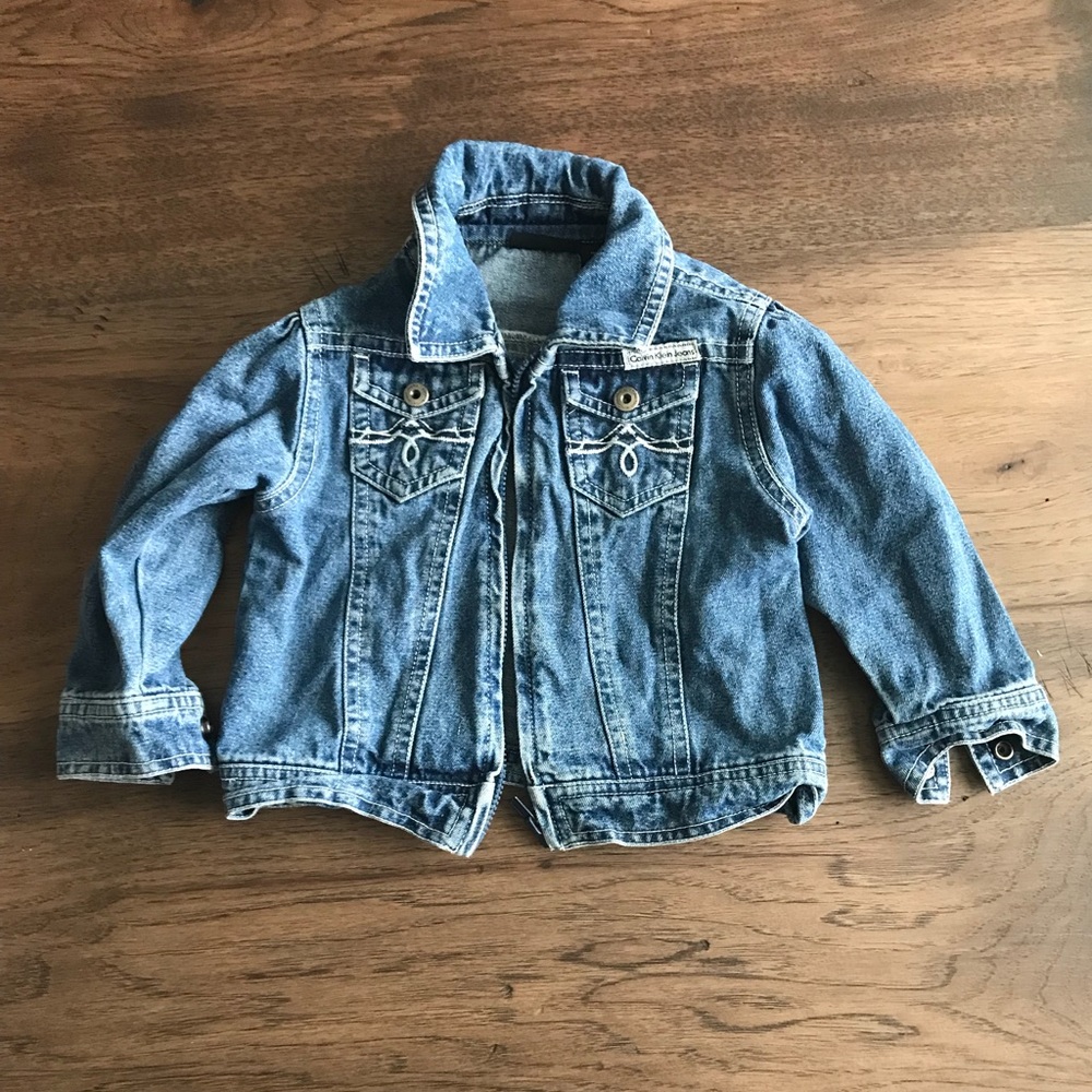 Calvin Klein 18 mos girl jean jacket